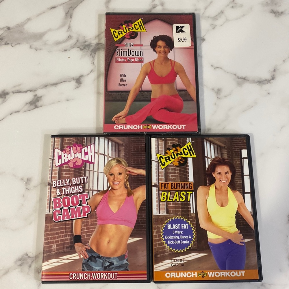 Set of Three CRUNCH Workout DVD Videos